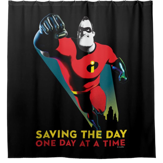 The Incredibles 2 | Saving the Day Shower Curtain (Front)