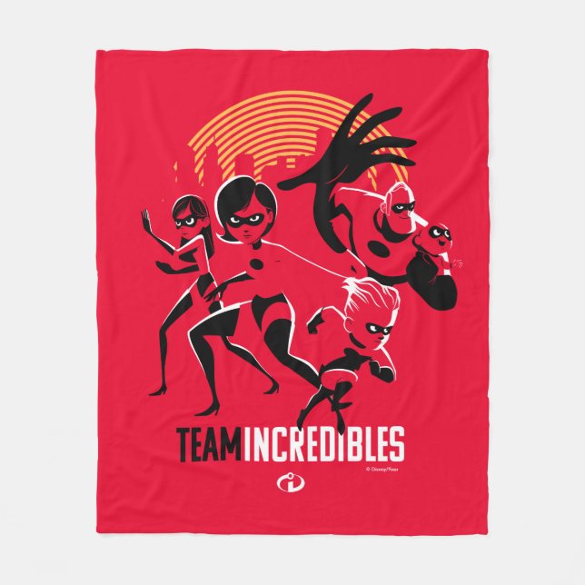 The Incredibles 2 | Team Incredibles Fleece Blanket (Front)