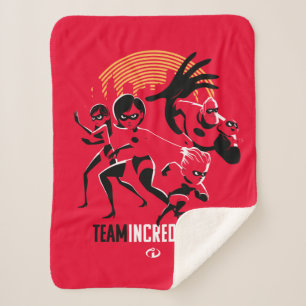 The Incredibles 2 Team Incredibles Sherpa Blanket