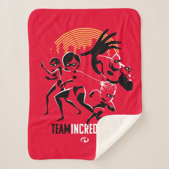 The Incredibles 2 | Team Incredibles Sherpa Blanket (Front)