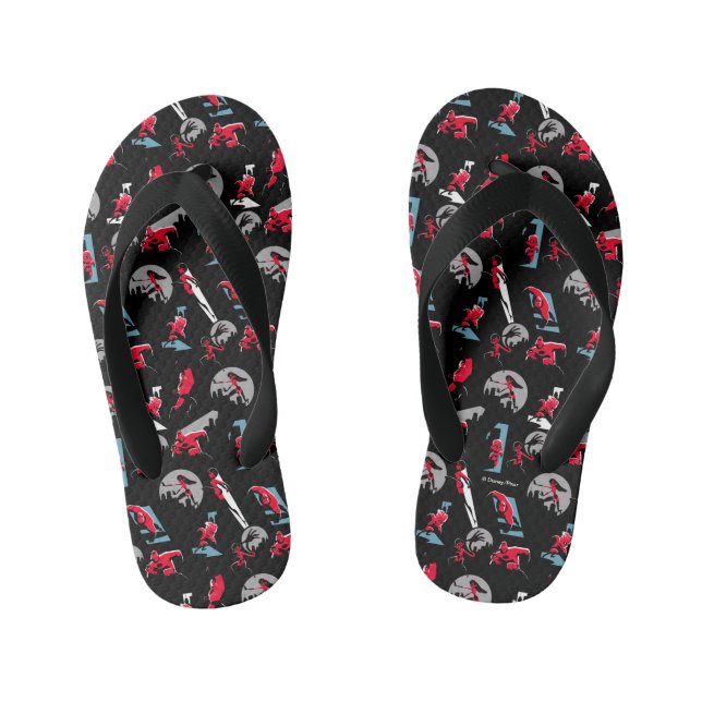 The Incredibles 2 | The Incredibles Pattern Kid's Flip Flops (Footbed)