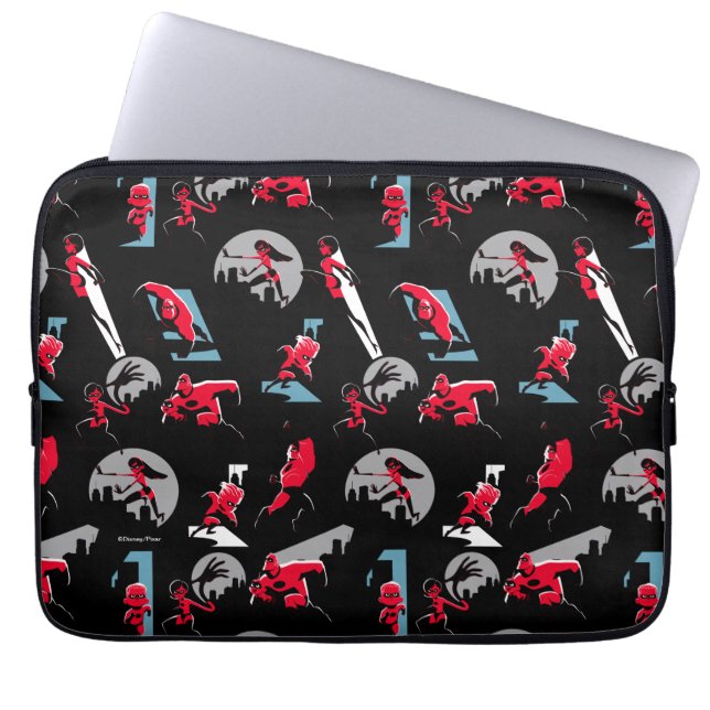 The Incredibles 2 | The Incredibles Pattern Laptop Sleeve (Front)