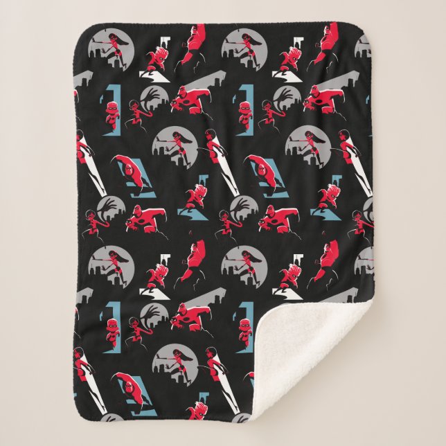 The Incredibles 2 | The Incredibles Pattern Sherpa Blanket (Front)