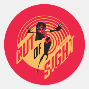 The Incredibles 2   Violet - Battling Villainy Classic Round Sticker