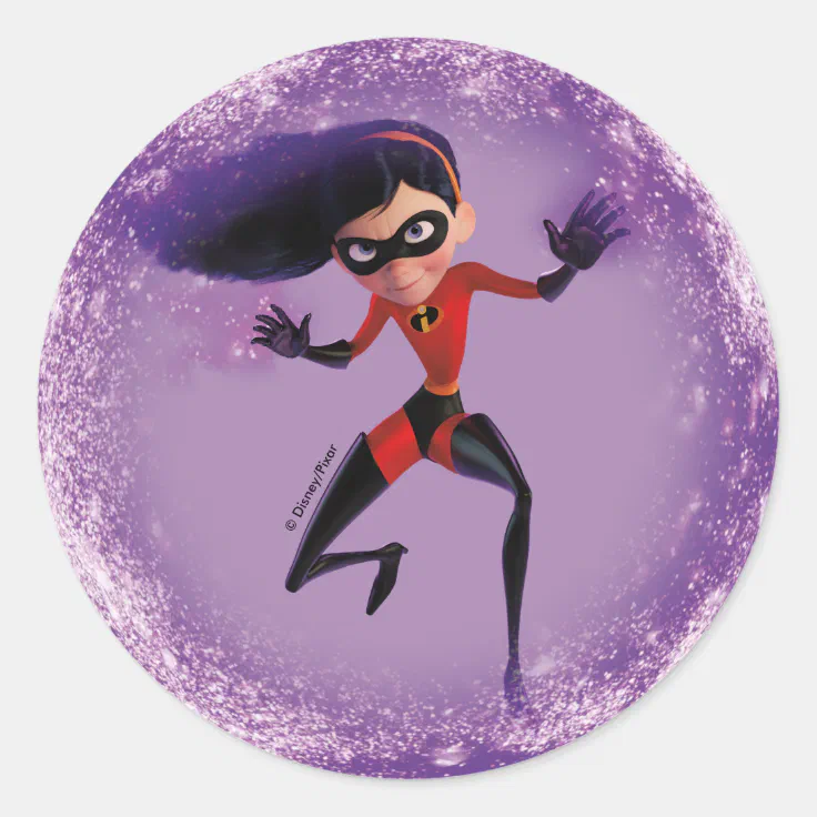 The Incredibles 2 | Violet - Incredible Classic Round Sticker | Zazzle