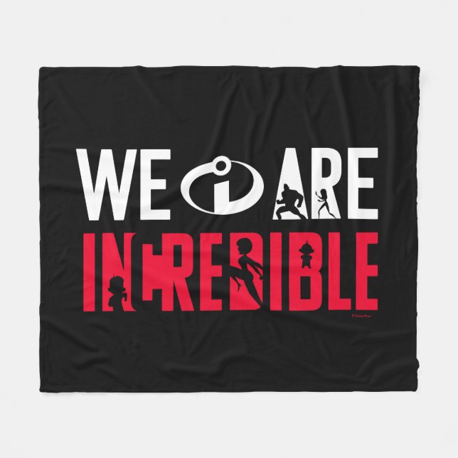 The Incredibles 2 | We Are Incredible Fleece Blanket (Front (Horizontal))