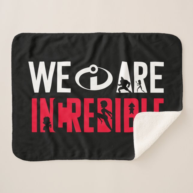 The Incredibles 2 | We Are Incredible Sherpa Blanket (Front (Horizontal))