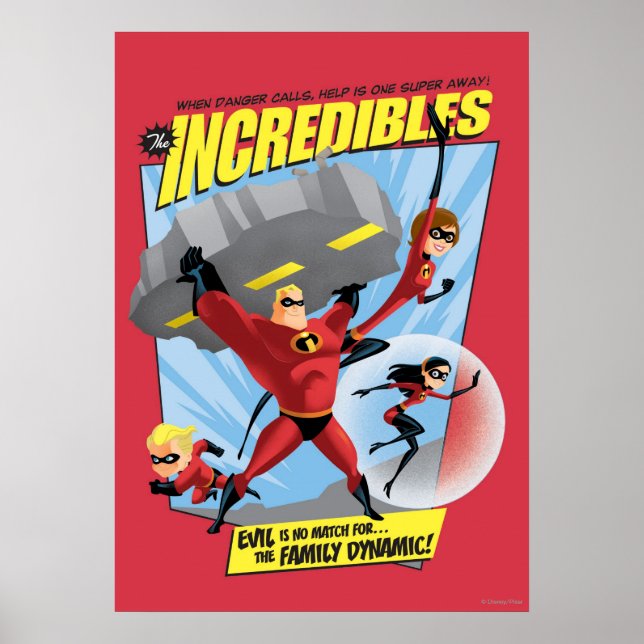 The Incredibles Action Poster (Front)