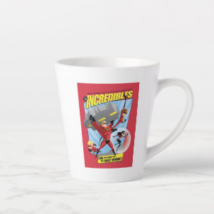 The Incredibles Action Poster Disney Latte Mug