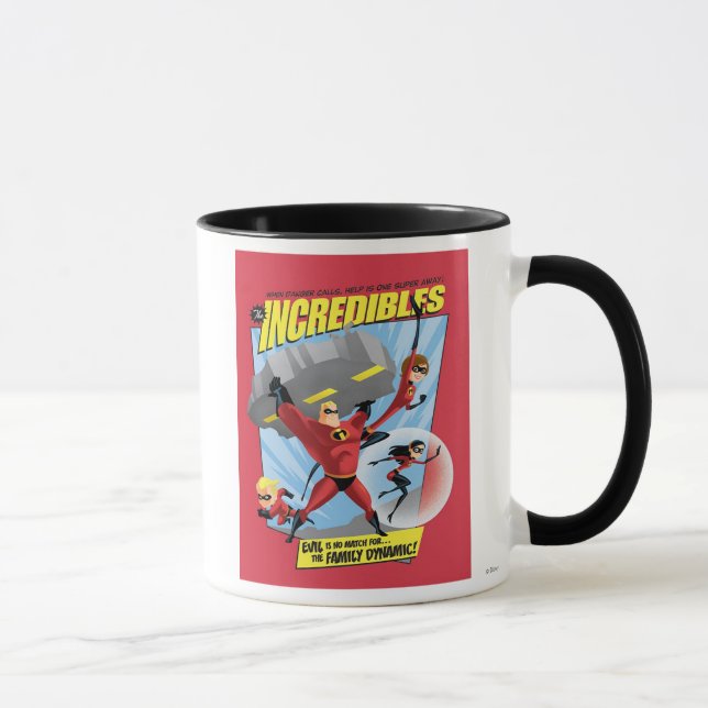 The Incredibles Action Poster Disney Mug (Right)