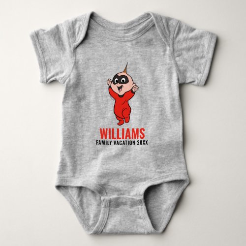 The Incredibles Baby  Family Vacation Baby Bodysuit