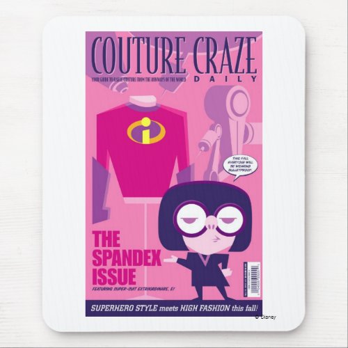 The Incredibles Edna Couture Craze Poster Mouse Pad