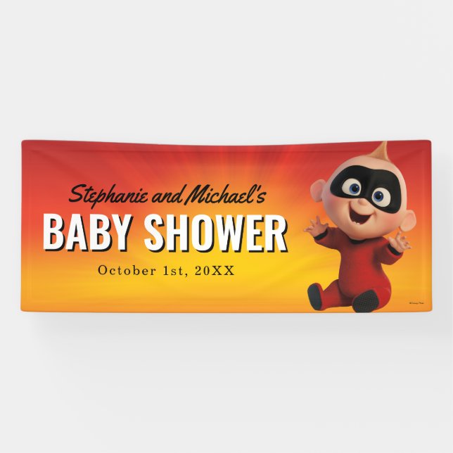 The Incredibles Family Baby Shower Banner (Horizontal)