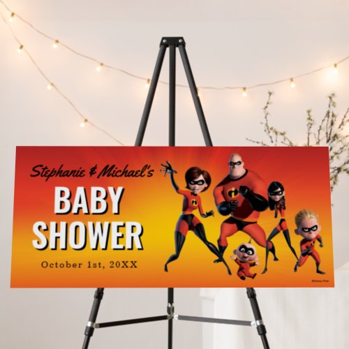 The Incredibles Family Baby Shower Foam Board