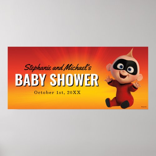 The Incredibles Family Baby Shower Poster