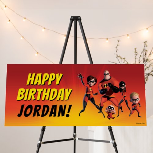 The Incredibles Family Birthday Foam Board