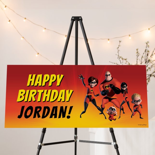 The Incredibles Family Birthday Foam Board (In Situ (Stand))