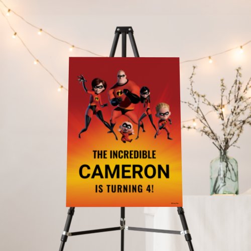 The Incredibles Family Birthday Foam Board