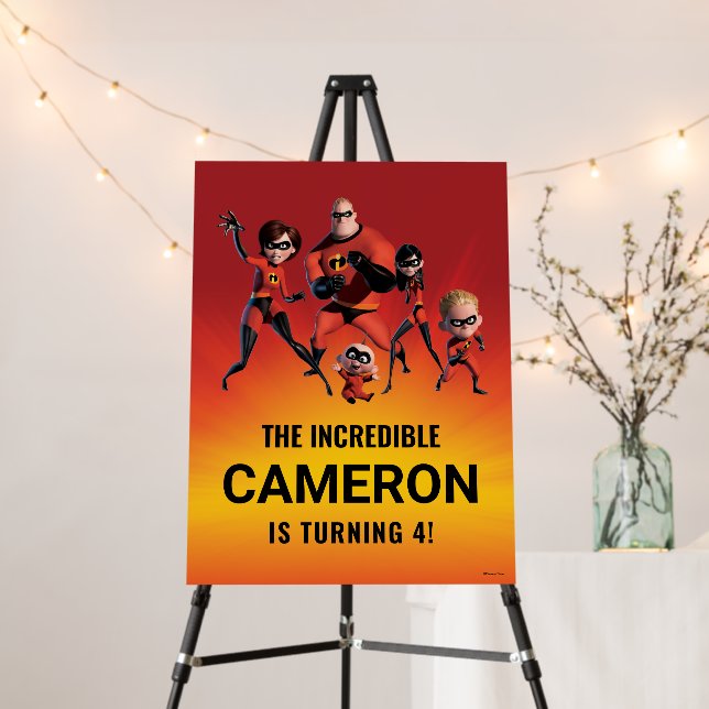 The Incredibles Family Birthday Foam Board (In Situ (Stand))