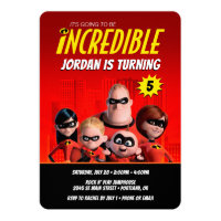 The Incredibles Family Birthday Invitation