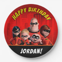 The Incredibles Family Birthday Paper Plate