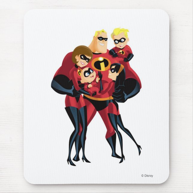 The Incredibles Family Disney Mouse Pad (Front)