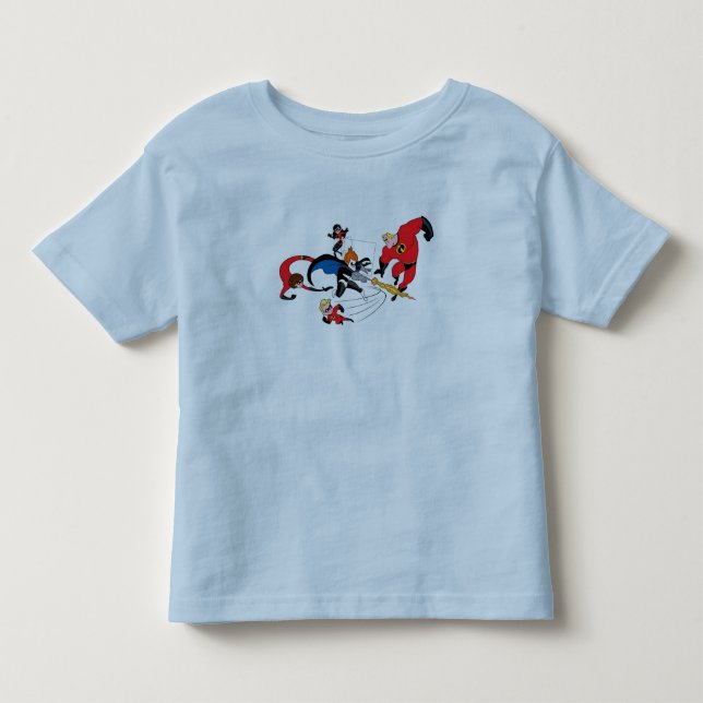 The Incredibles' Family Fighting Syndrome Disney Toddler T-shirt (Front)