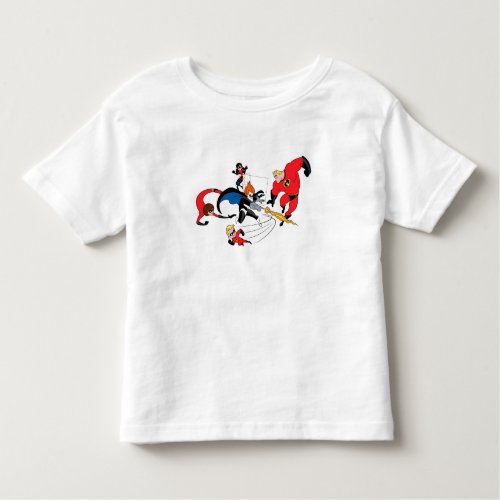 The Incredibles Family Fighting Syndrome Disney Toddler T_shirt