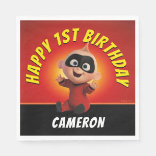 The Incredibles Family First Birthday Napkins