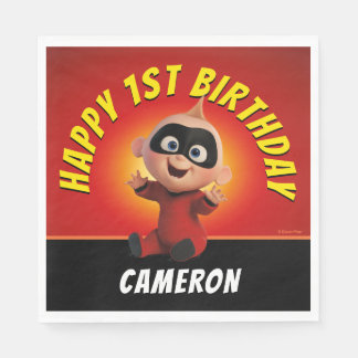 The Incredibles Family First Birthday Napkins