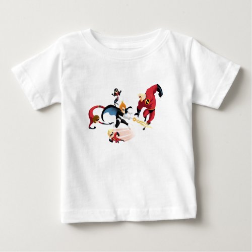 The Incredibles Fighting Against Syndrome Disney Baby T_Shirt