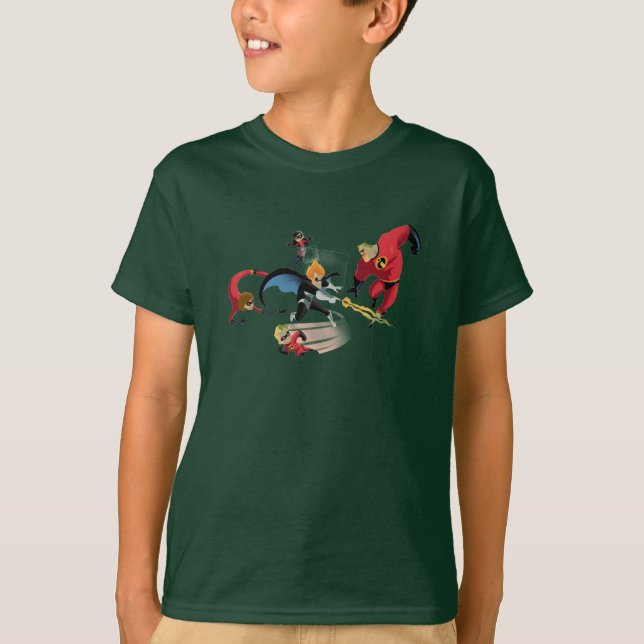 The Incredibles' Fighting Against Syndrome Disney T-Shirt (Front)
