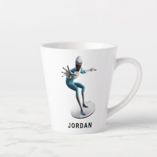 The Incredibles Frozone flying disc saucer Disney Latte Mug