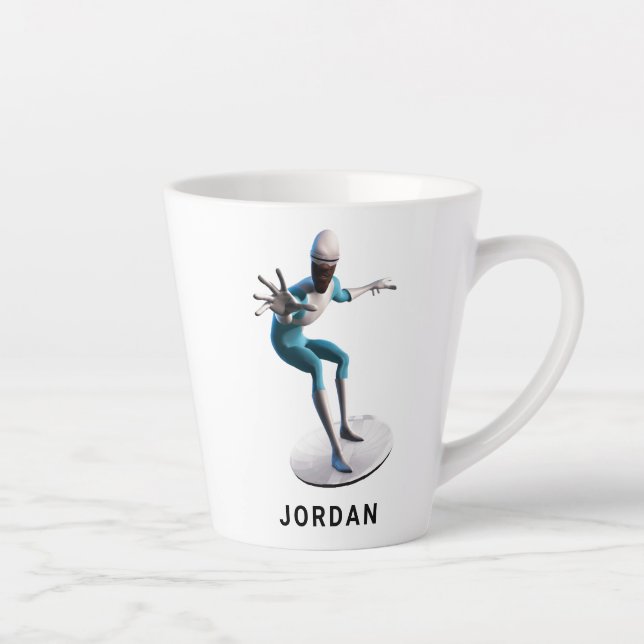 The Incredibles Frozone flying disc saucer Disney Latte Mug (Right)