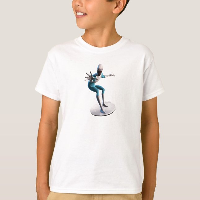The Incredibles Frozone flying disc saucer Disney T-Shirt (Front)