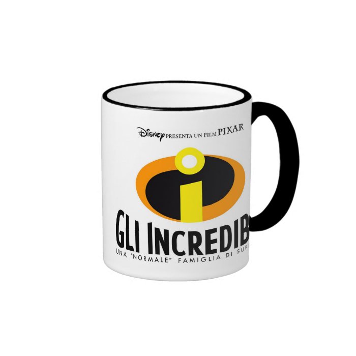 The Incredibles italian movie poster Disney Coffee Mugs