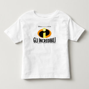 The Incredibles italian movie poster Disney Toddler T-shirt