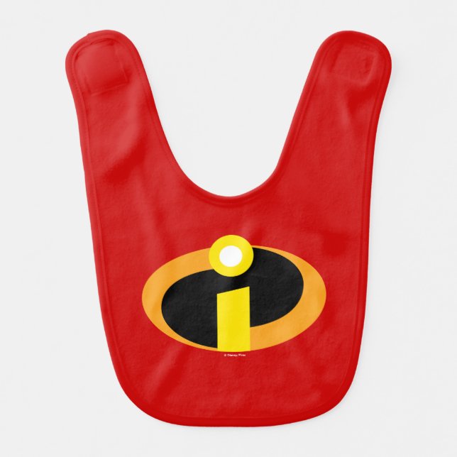 The Incredibles Logo Baby Bib (Front)