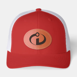 The Incredibles Logo Design Leather Patch Hat