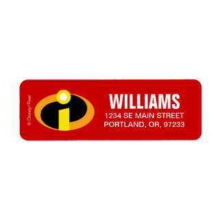 The Incredibles Logo Label