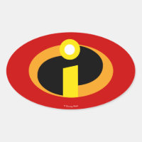 The Incredibles Logo Oval Sticker