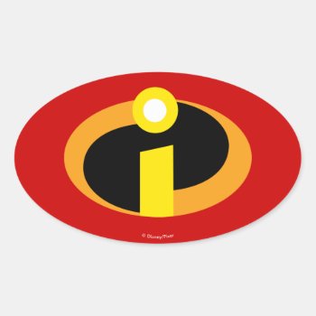 The Incredibles Logo Oval Sticker by theincredibles at Zazzle