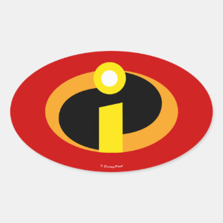 The Incredibles Logo Oval Sticker