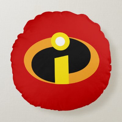 The Incredibles Logo Round Pillow