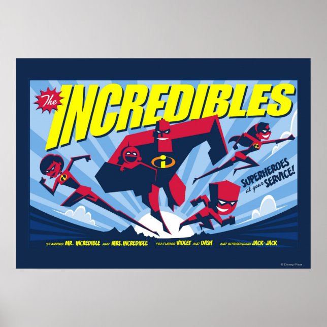 The Incredibles movie poster (Front)
