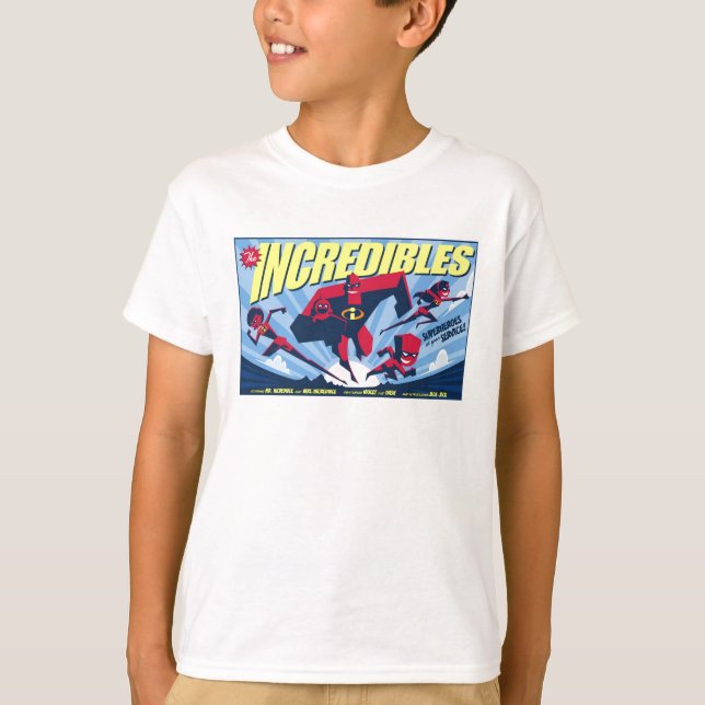 The Incredibles movie poster Disney T-Shirt (Front)