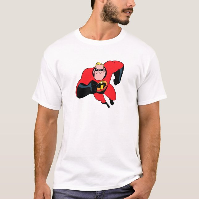The Incredibles Mr.Incredible flying Disney T-Shirt (Front)