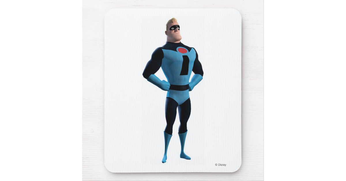 Shop The Incredibles Mr.Incredible in blue Disney Mouse Pad created by thei...