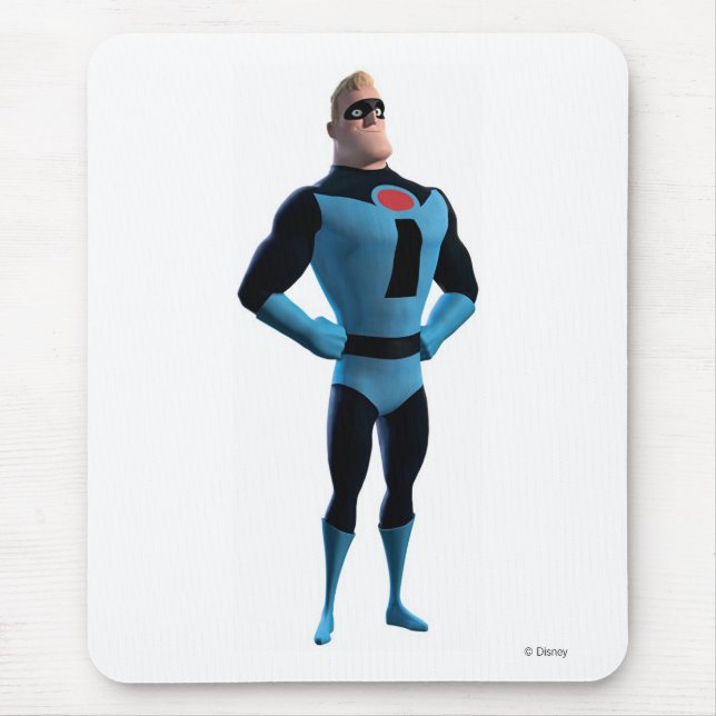 The Incredibles Mr.Incredible in blue Disney Mouse Pad (Front)