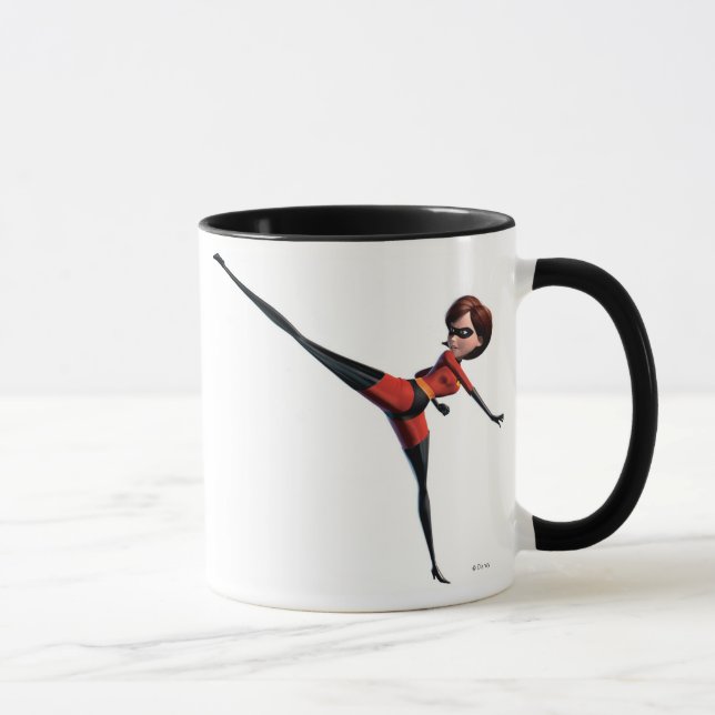 The Incredibles Mrs. Incredible kicking stretching Mug (Right)